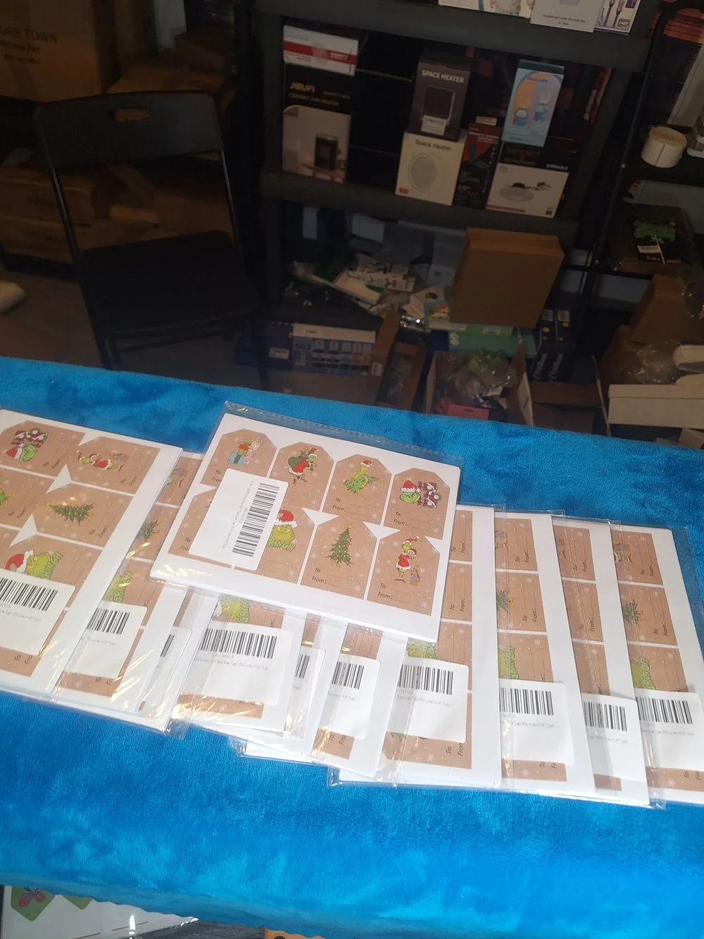 Christmas Gift Tags Stickers - Grinch (Bundle Of 11) 128pcs Each One